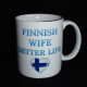 Coffee Mug - Finnish Wife = Better Life